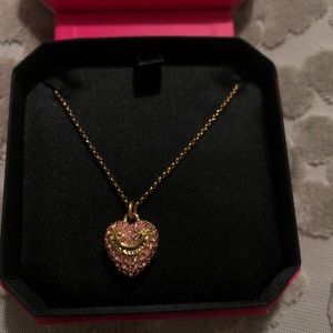 Juicy Couture Pave Heart Necklace